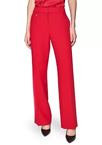 Women's Mid Rise Straight Leg Pants