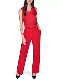 Women's Mid Rise Straight Leg Pants