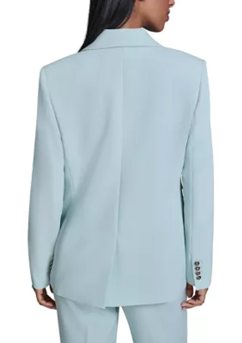 Women's Notch Collar One Button Blazer
