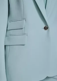 Women's Notch Collar One Button Blazer