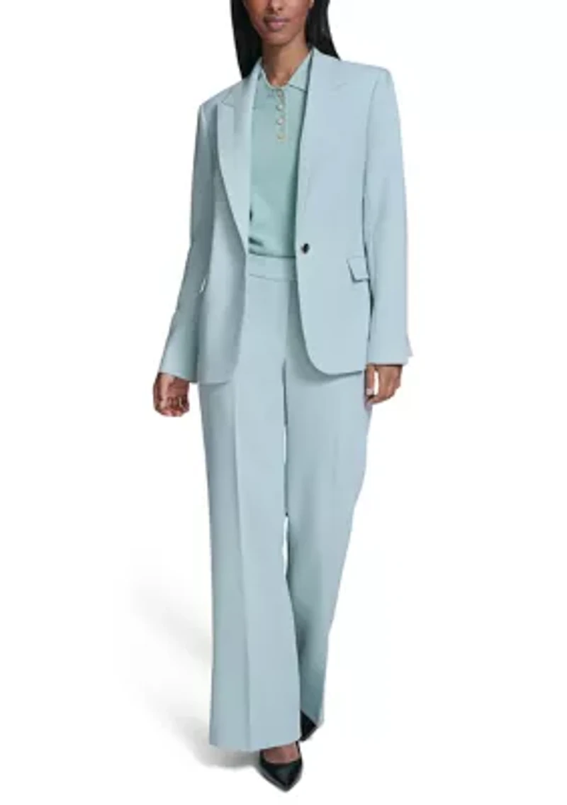 Women's Notch Collar One Button Blazer