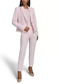Women's One Button Notch Collar Blazer