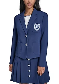 Women's 3 Button Patch Pocket Blazer