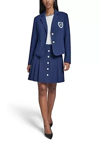 Women's 3 Button Patch Pocket Blazer