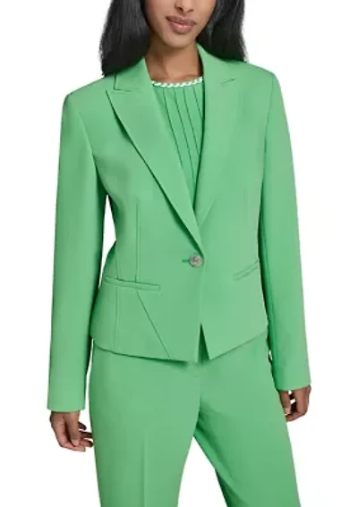 Women's One Button Cropped Jacket