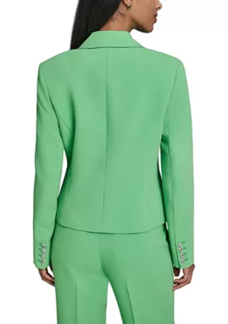 Women's One Button Cropped Jacket