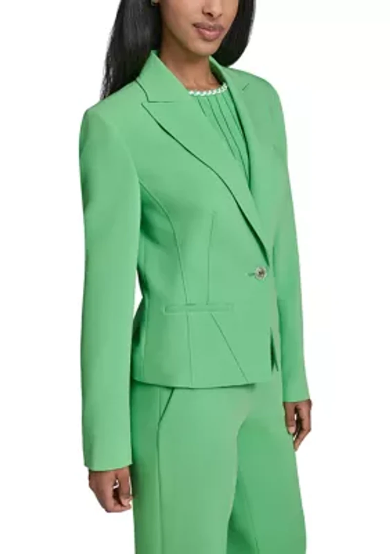 Women's One Button Cropped Jacket