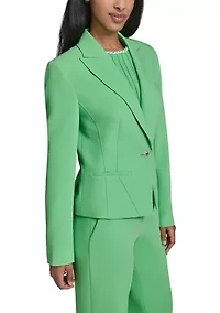Women's One Button Cropped Jacket