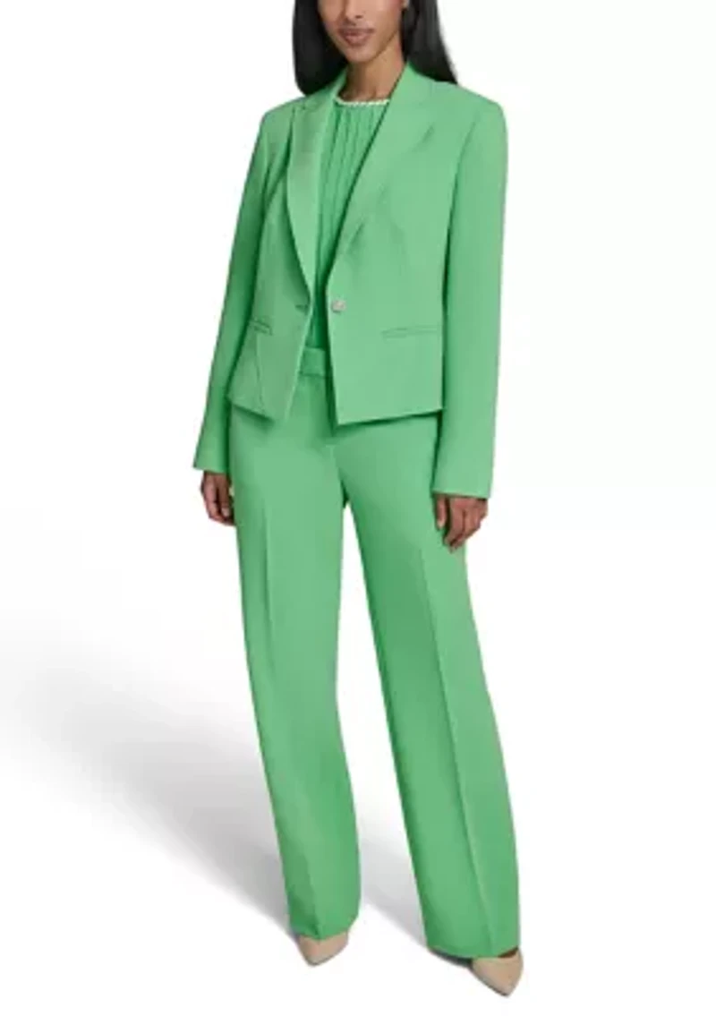 Women's One Button Cropped Jacket