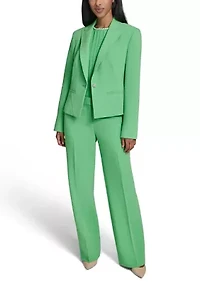 Women's One Button Cropped Jacket