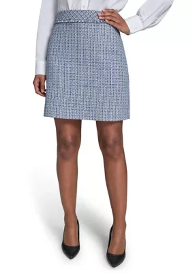 Women's A-Line Tweed Skirt