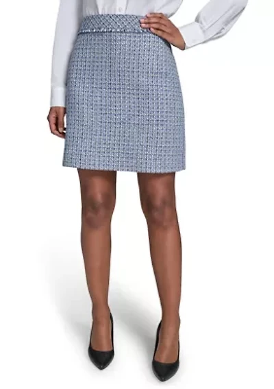 Women's A-Line Tweed Skirt