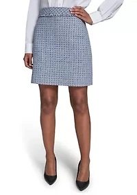 Women's A-Line Tweed Skirt