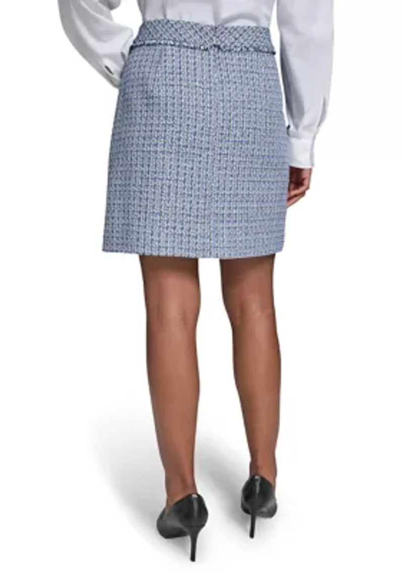 Women's A-Line Tweed Skirt