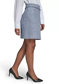 Women's A-Line Tweed Skirt