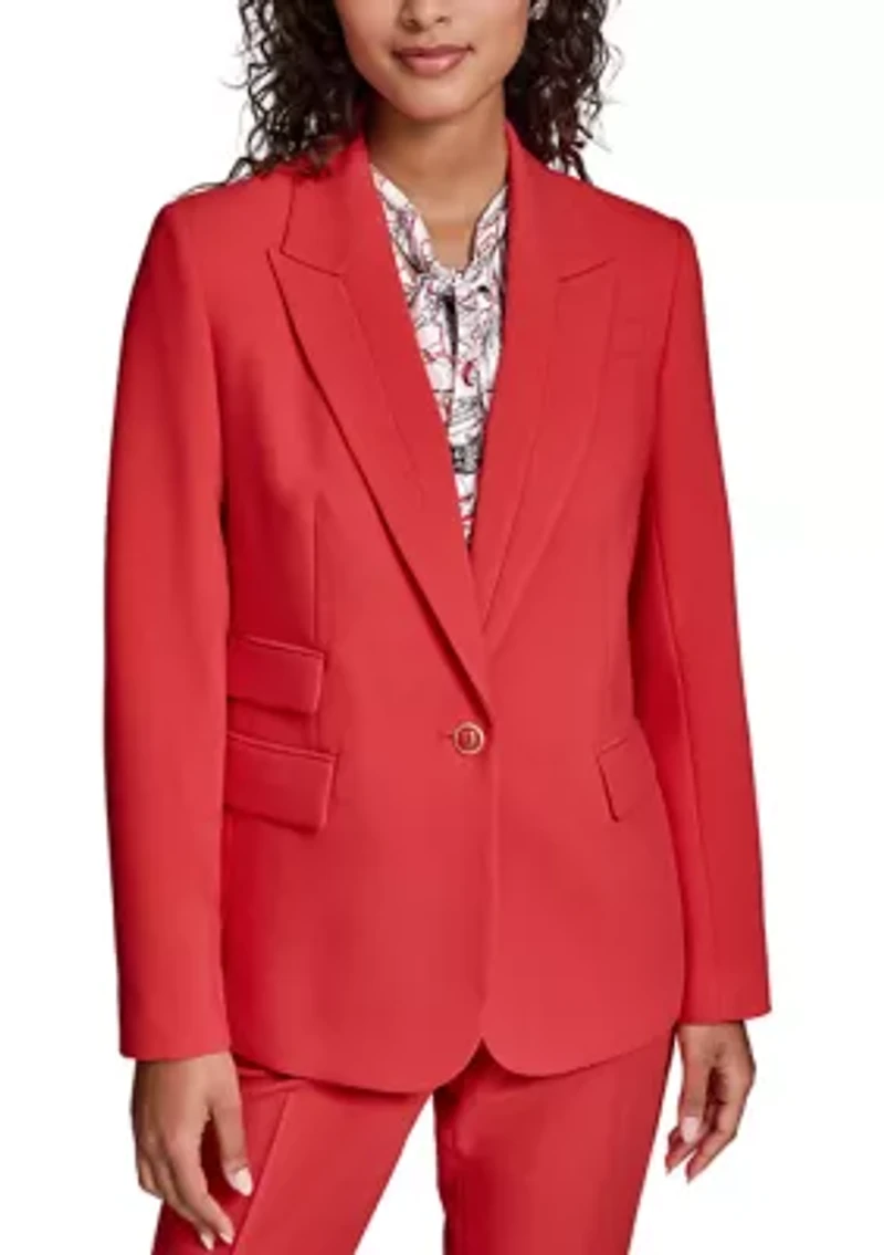 Women's Notch Collar Pocket Blazer