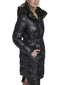 Women's Cire Belted Puffer Coat