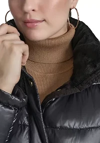 Women's Cire Belted Puffer Coat