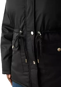 Plus Sheen Twill Anorak Jacket with Hood