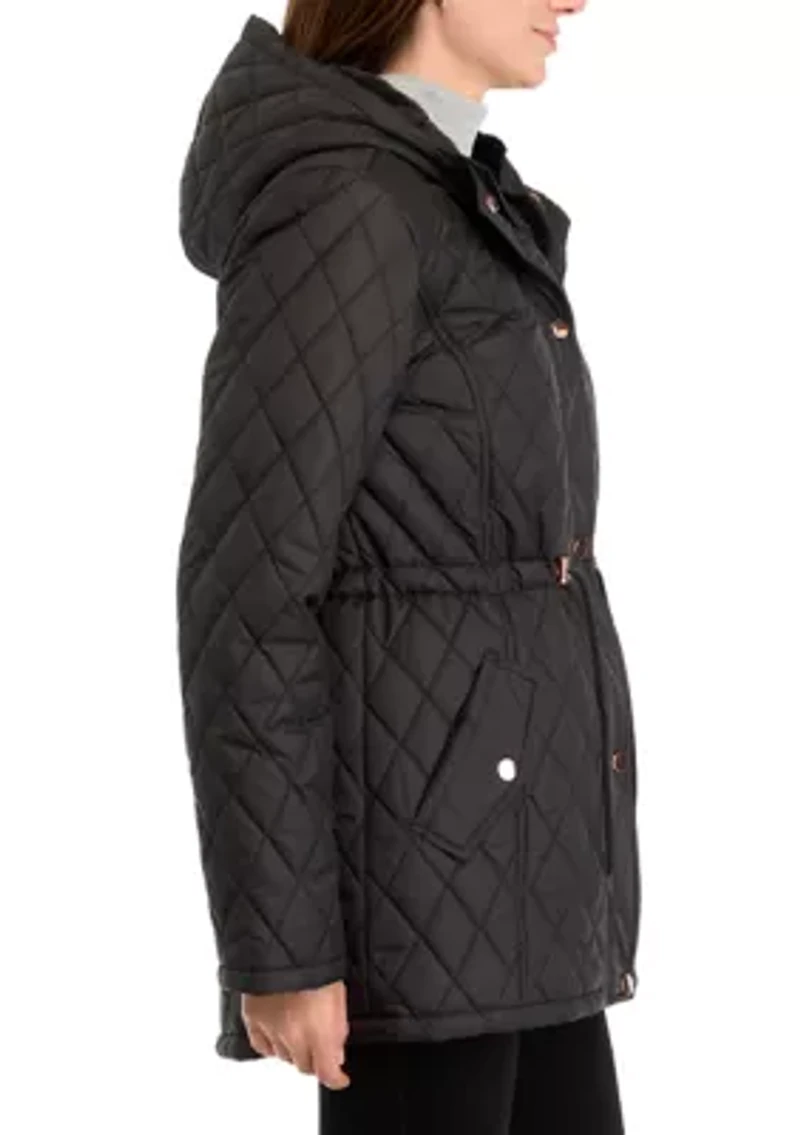 Women's Diamond Quilted Anorak Jacket