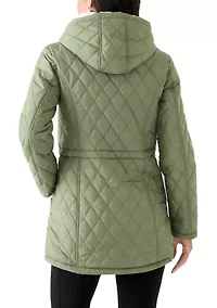 Women's Diamond Quilted Anorak Jacket