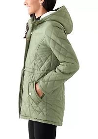 Women's Diamond Quilted Anorak Jacket