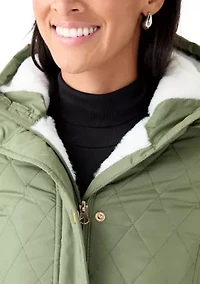 Women's Diamond Quilted Anorak Jacket