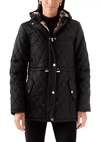 Women's Diamond Quilted Anorak Jacket