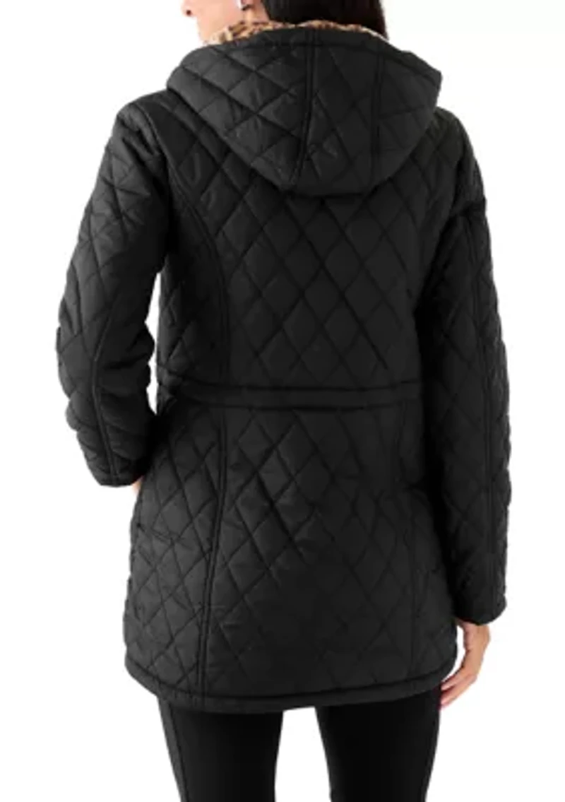Women's Diamond Quilted Anorak Jacket