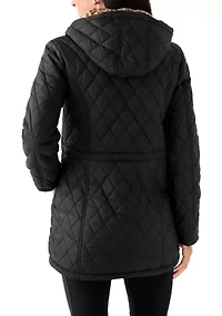 Women's Diamond Quilted Anorak Jacket