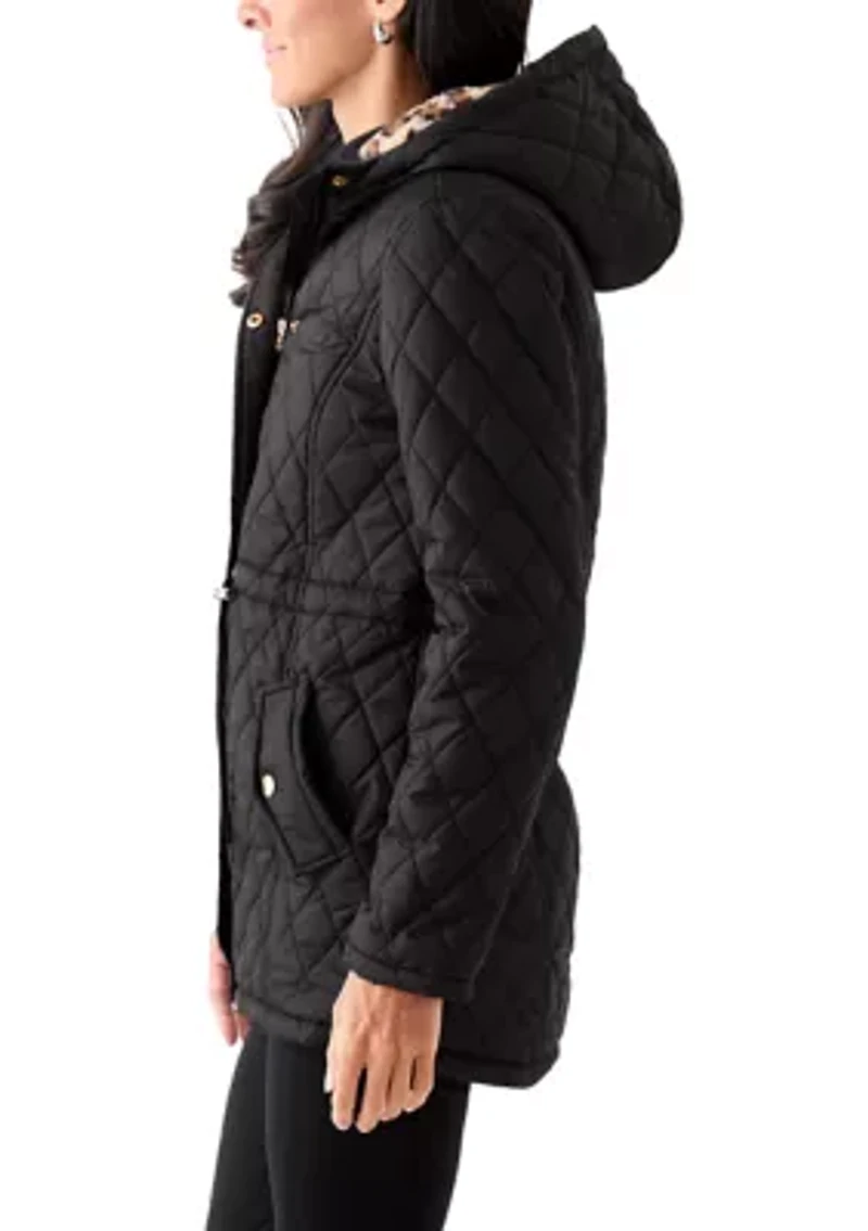 Women's Diamond Quilted Anorak Jacket