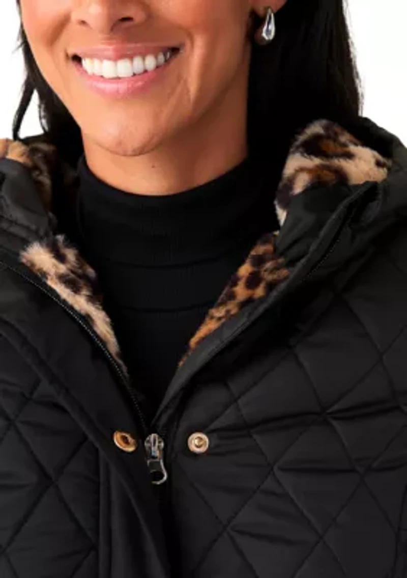 Women's Diamond Quilted Anorak Jacket