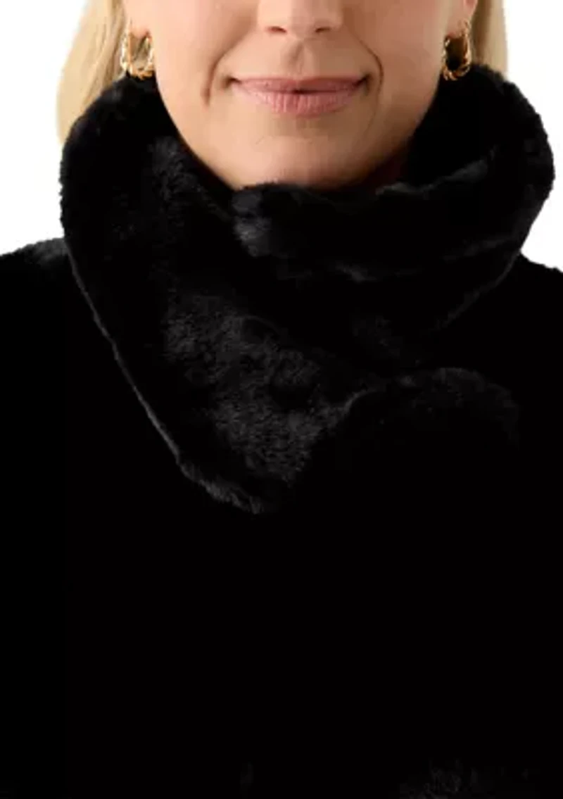 Plus Cozy Faux Fur Coat