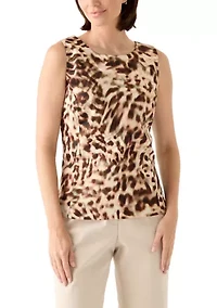 Women's Sleeveless Poplin Top