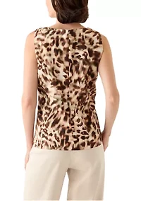 Women's Sleeveless Poplin Top