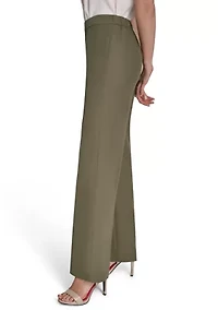 Women's Soft Suiting Wide Leg Pull On Pants
