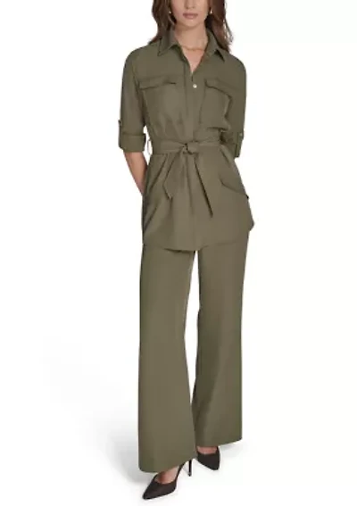 Women's Soft Suiting Belted Blazer