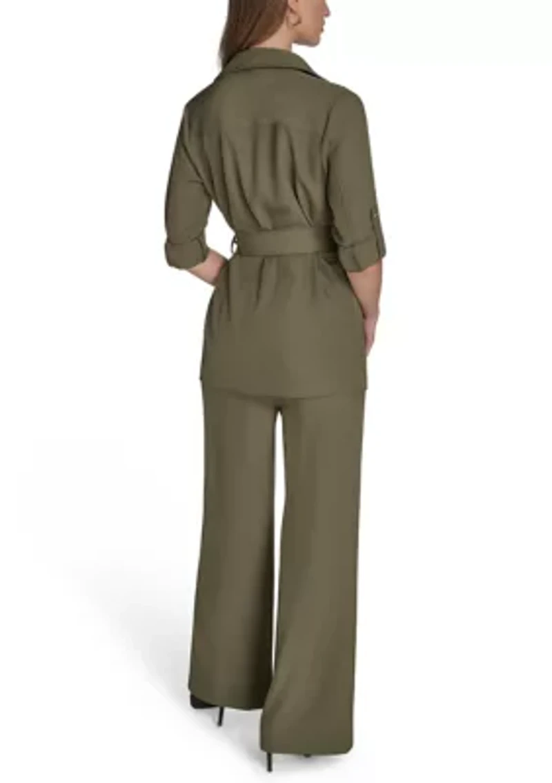Women's Soft Suiting Belted Blazer