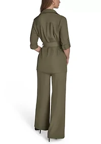 Women's Soft Suiting Belted Blazer