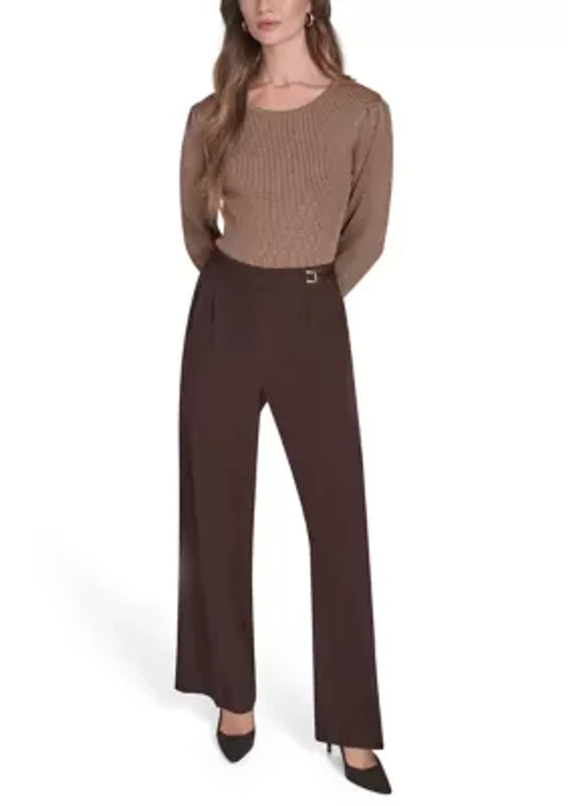 Women's Pull On Wide Leg Pants