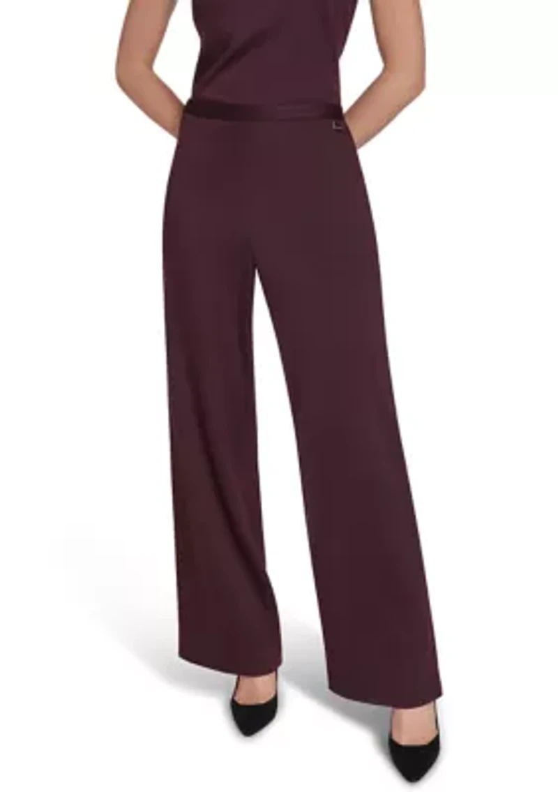 Women's Pull On Wide Leg Pants