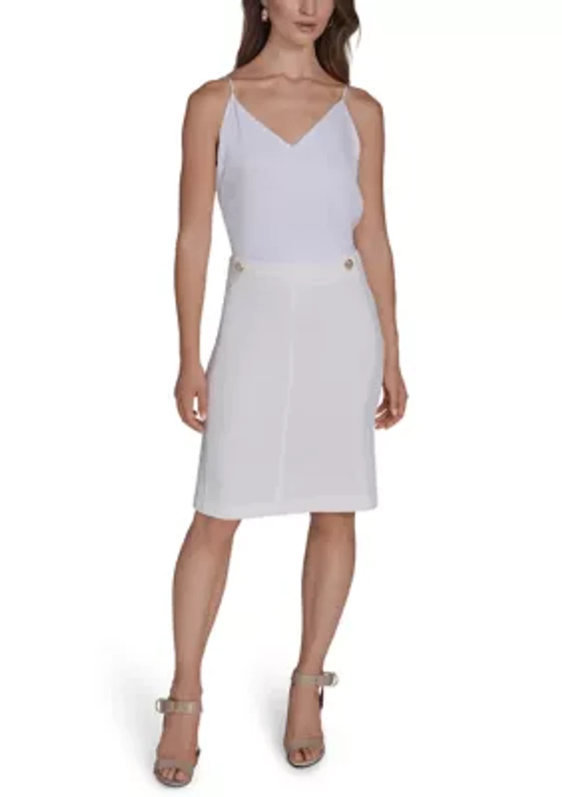 Crystal Embellished Holiday Skirt