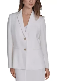 Women's Crystal Embellished Two-Button Blazer