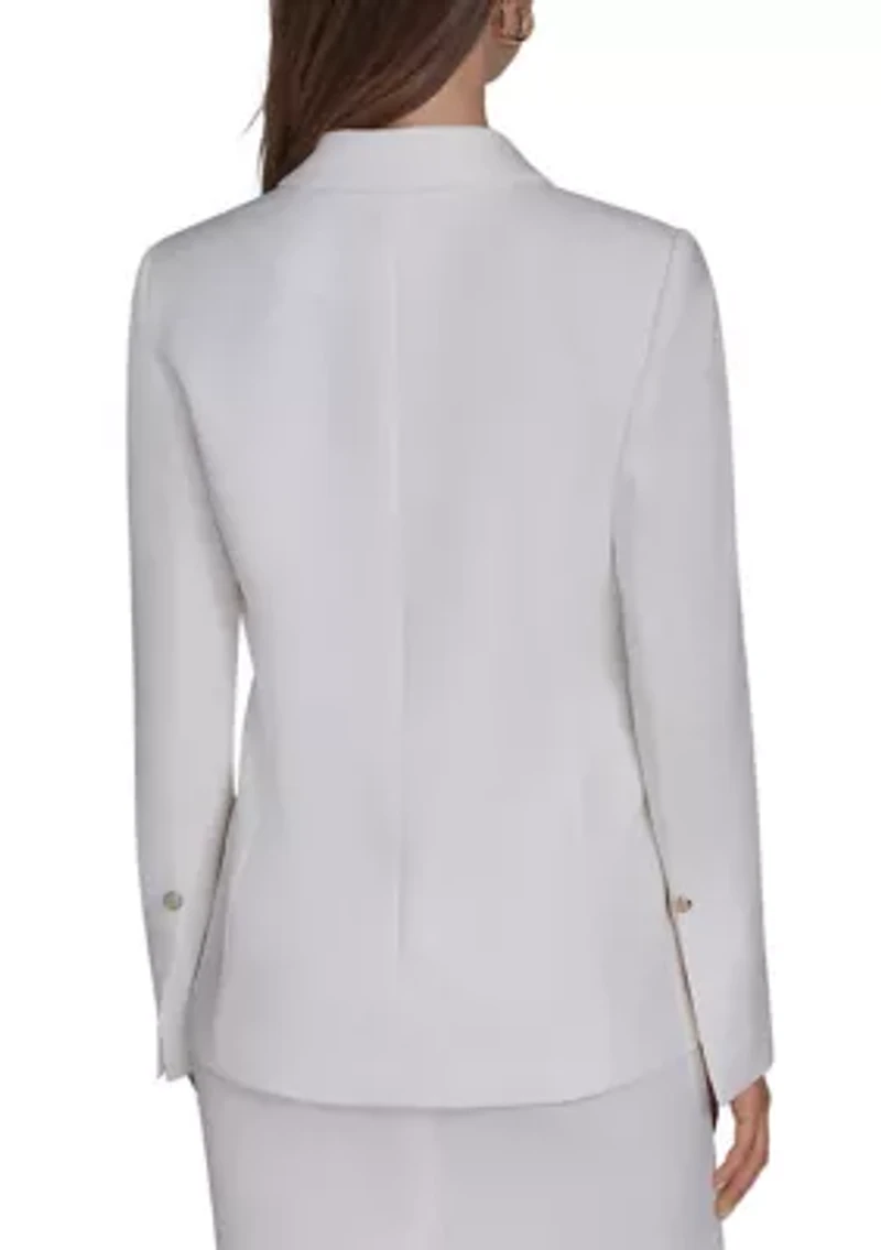 Women's Crystal Embellished Two-Button Blazer