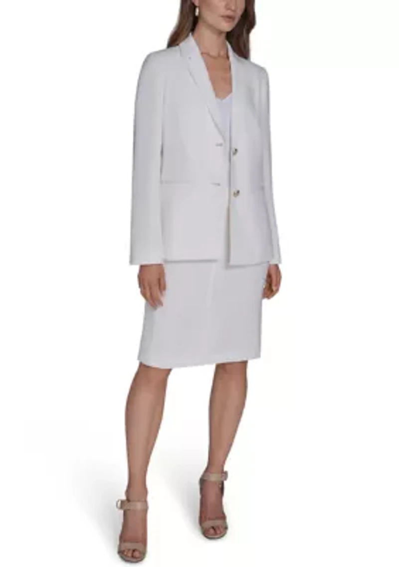 Women's Crystal Embellished Two-Button Blazer