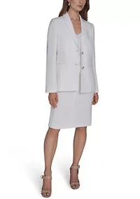 Women's Crystal Embellished Two-Button Blazer