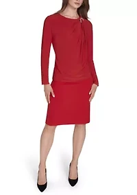 Women's Asymmetrical Neck Hardware Top