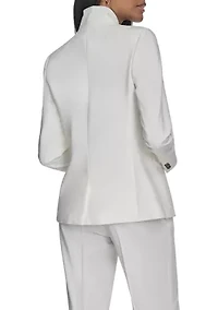 Women's Stand Collar One Button Blazer