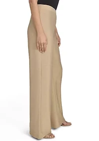 Women's Gold Metallic Pull-On Dress Pants