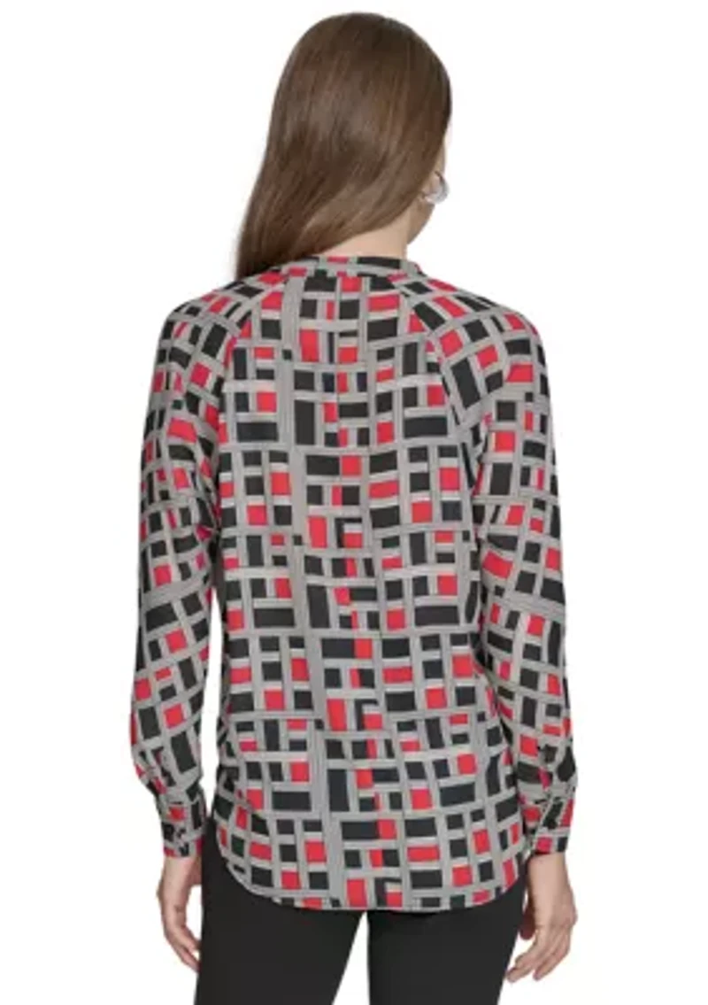 Women's Mandarin Collar Blouse